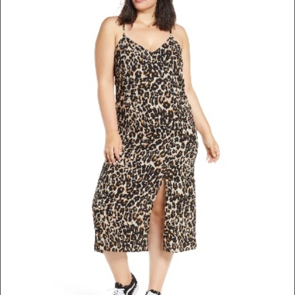 Bp. print Midi Slipdress